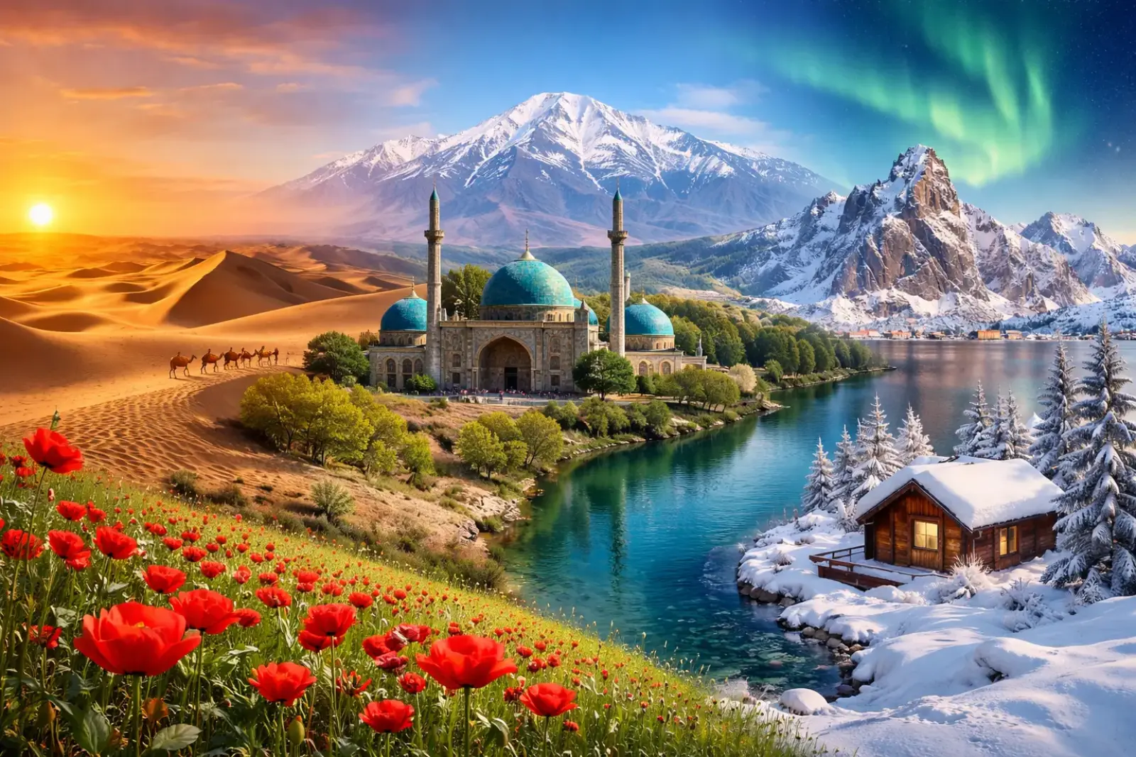 مقایسه آب و هوای ایران با سایر کشور ها